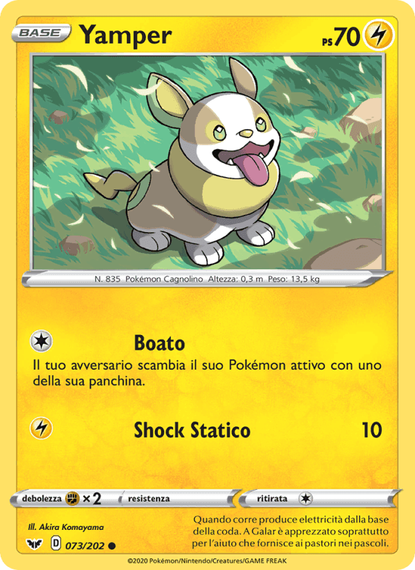 Yamper, carta 73 di Spada e Scudo