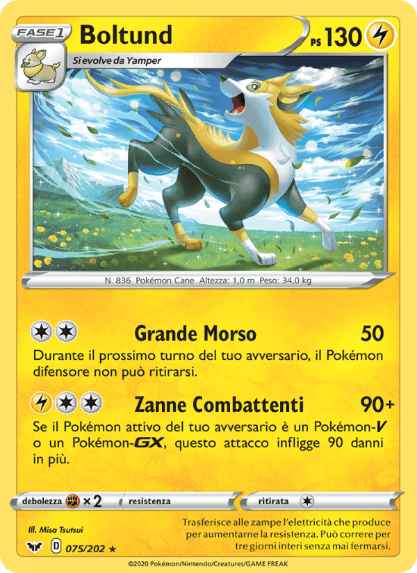 Boltund, carta 75 de Spada e Scudo