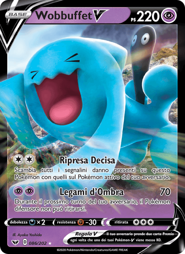 Wobbuffet V, carta 86 di Spada e Scudo