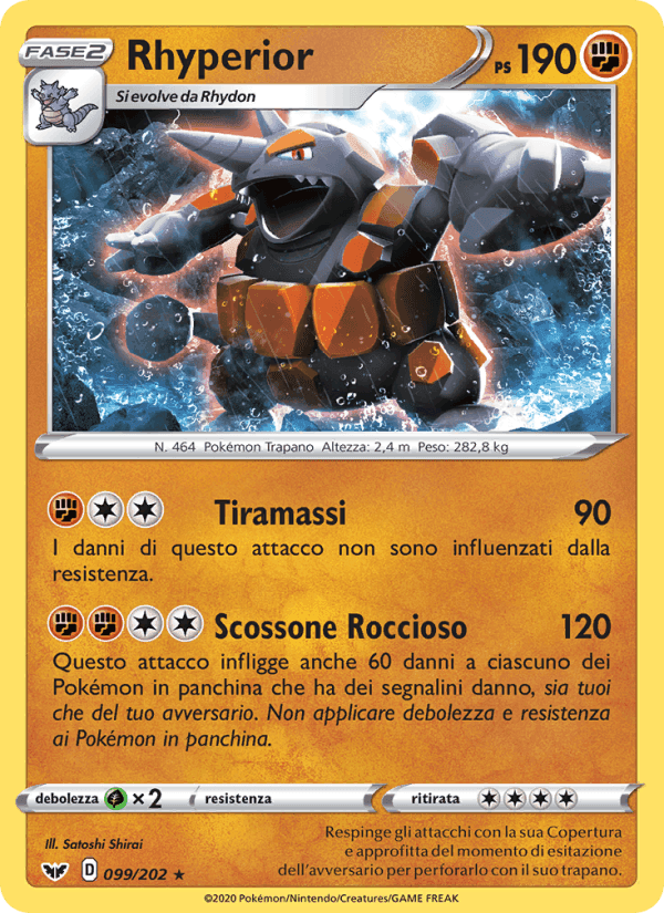 Rhyperior, carta 99 de Spada e Scudo
