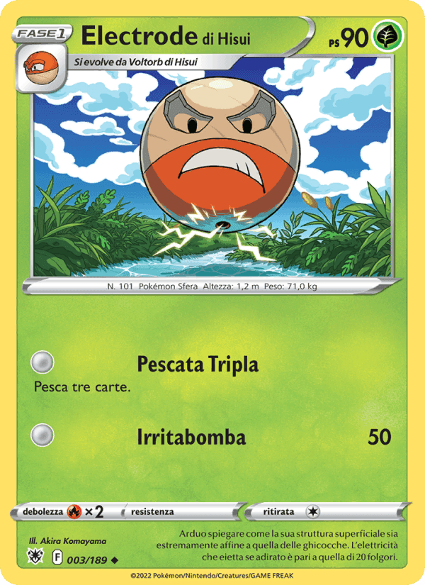 Electrode di Hisui, carte 003 de Lucentezza Siderale