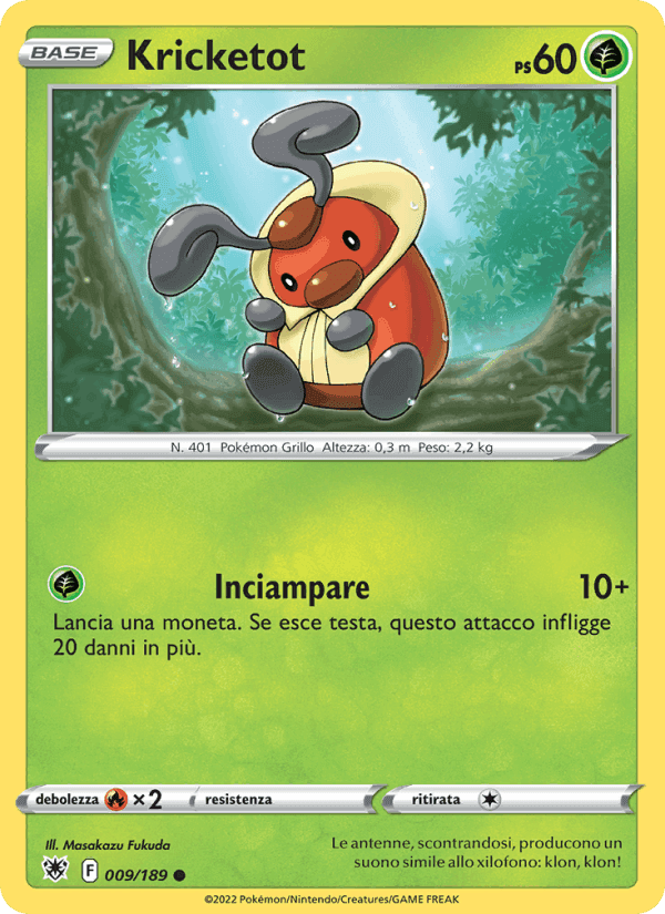 Kricketot, card 009 from Lucentezza Siderale