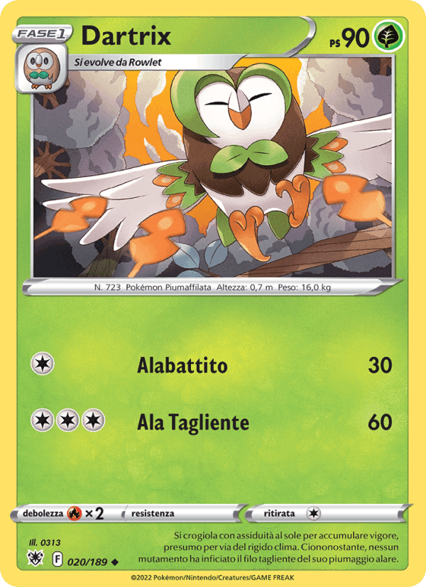 Dartrix, carta 020 di Lucentezza Siderale