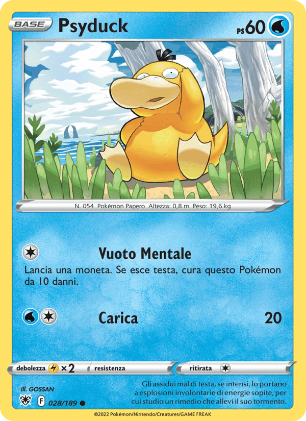 Psyduck, carta 028 de Lucentezza Siderale