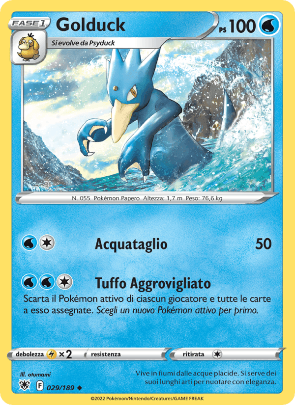 Golduck, card 029 from Lucentezza Siderale