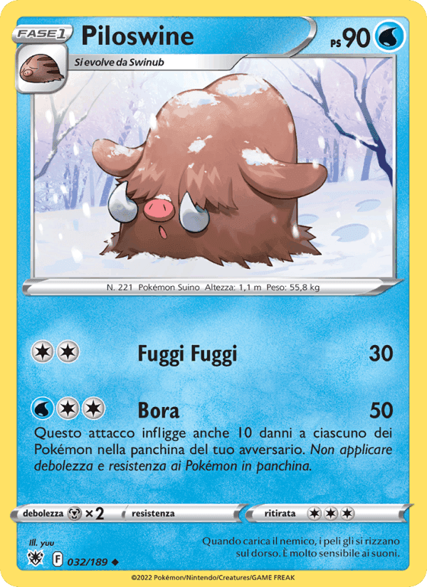 Piloswine, carta 032 di Lucentezza Siderale
