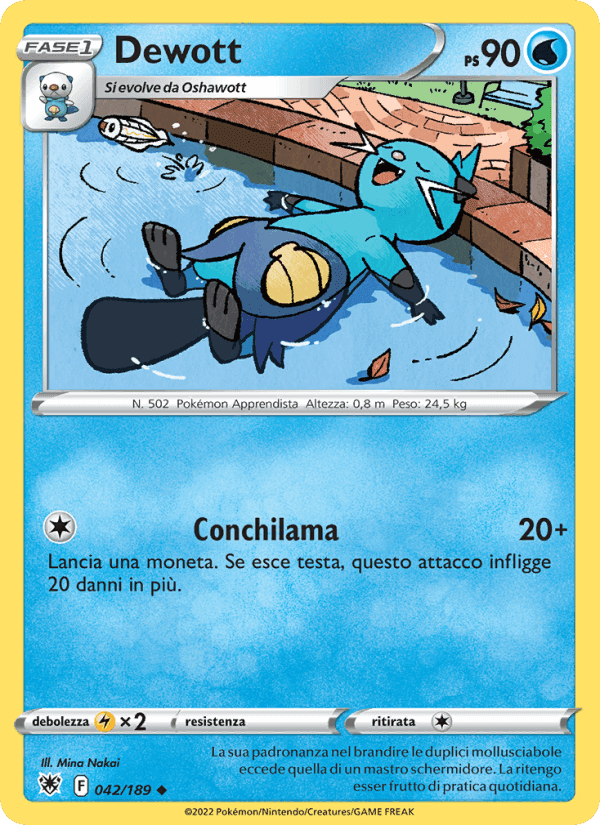 Dewott, carta 042 di Lucentezza Siderale