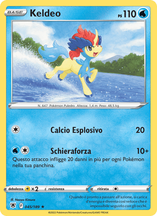 Keldeo, carta 045 di Lucentezza Siderale