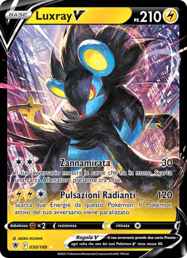 Luxray V, carte 050 de Lucentezza Siderale