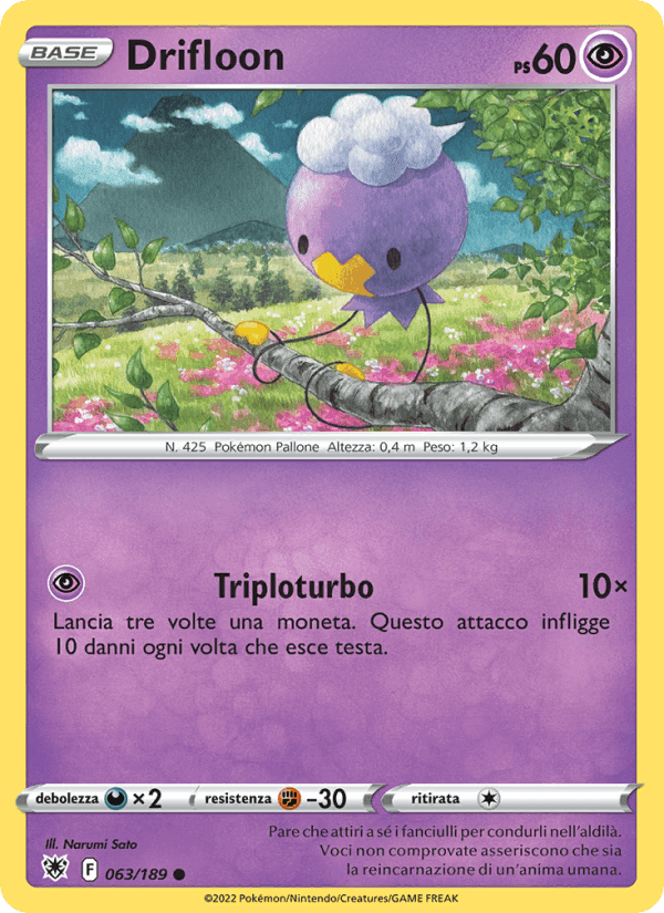 Drifloon, carta 063 di Lucentezza Siderale