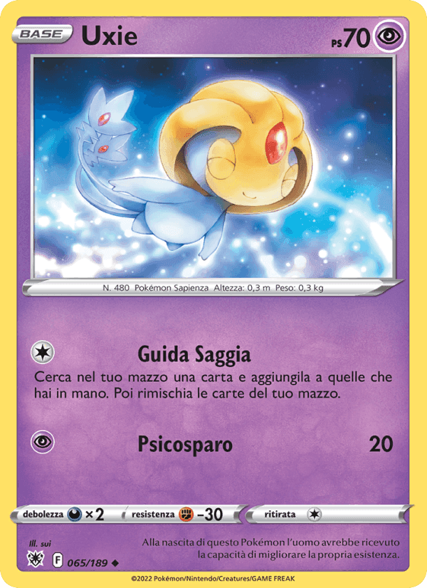 Uxie, carta 065 di Lucentezza Siderale
