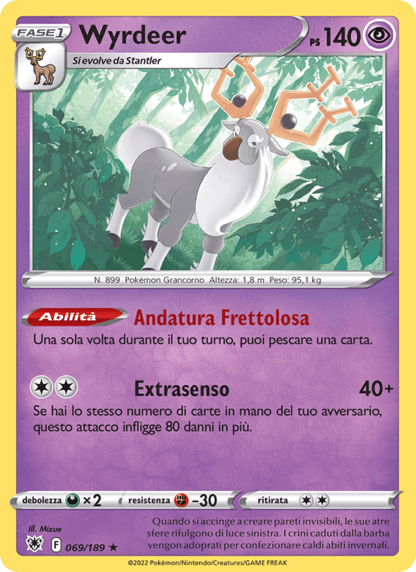 Wyrdeer, card 069 from Lucentezza Siderale