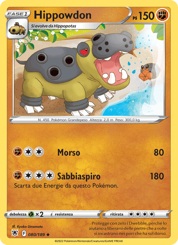Hippowdon, carta 080 di Lucentezza Siderale