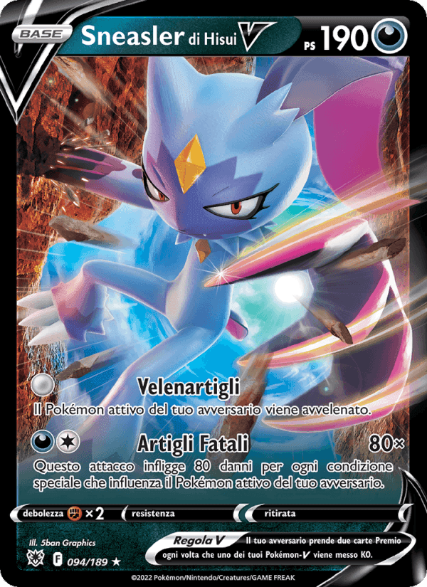 Sneasler di Hisui V, card 094 from Lucentezza Siderale