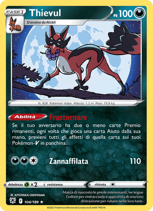 Thievul, carte 104 de Lucentezza Siderale
