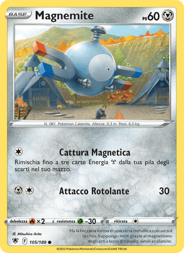 Magnemite, carte 105 de Lucentezza Siderale