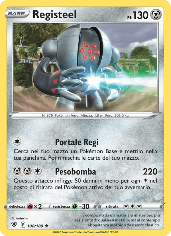 Registeel, card 108 from Lucentezza Siderale