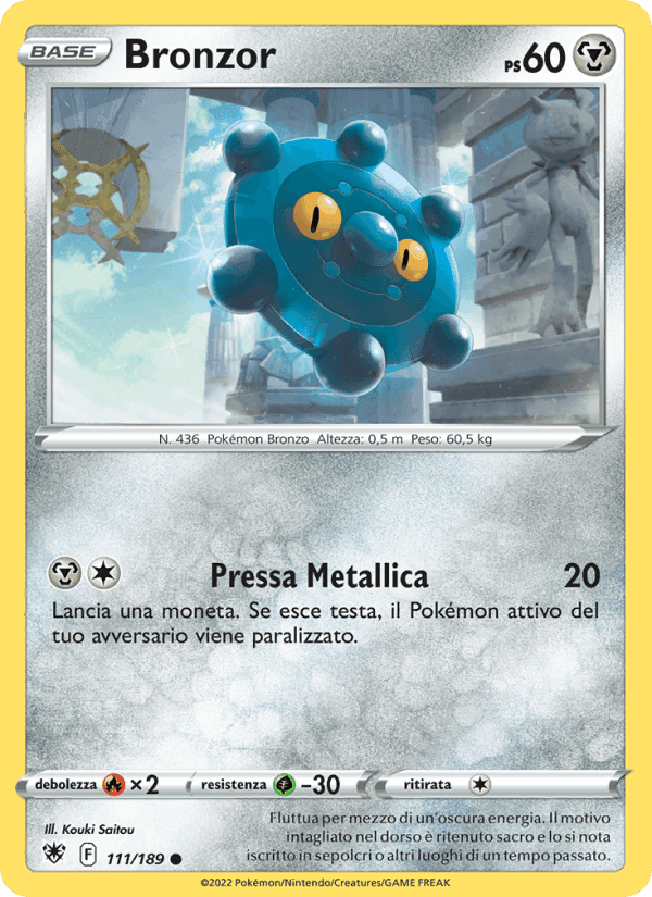 Bronzor, carta 111 di Lucentezza Siderale