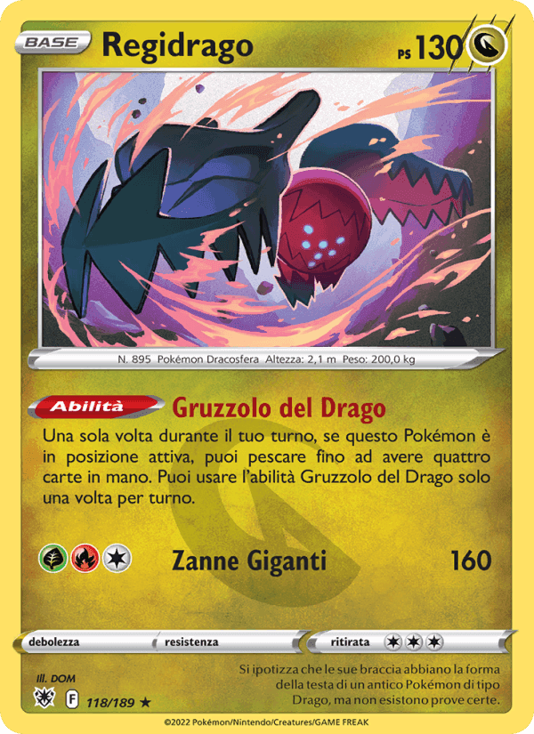 Regidrago, card 118 from Lucentezza Siderale
