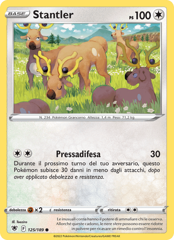 Stantler, card 125 from Lucentezza Siderale