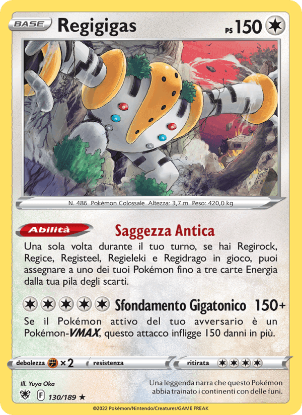 Regigigas, card 130 from Lucentezza Siderale