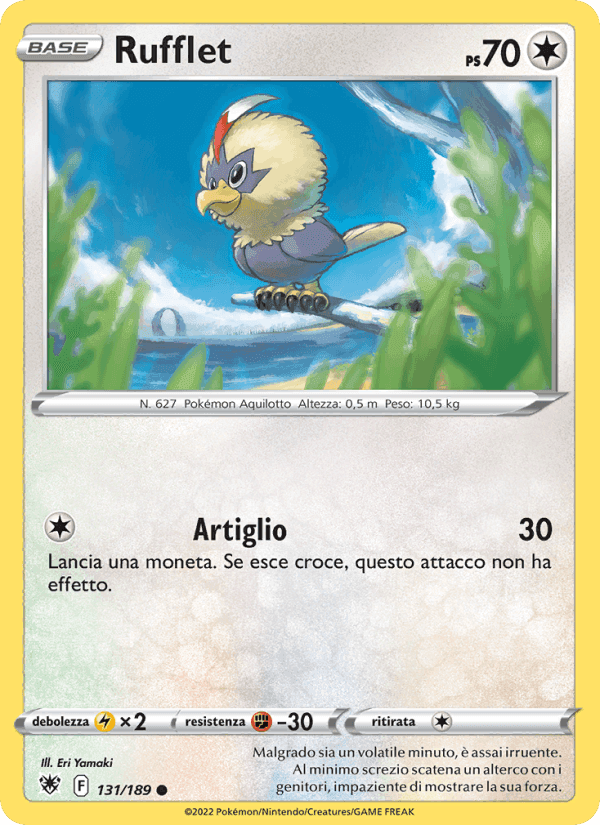 Rufflet, card 131 from Lucentezza Siderale