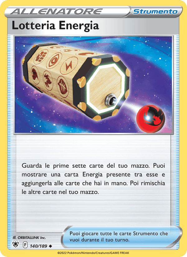 Lotteria Energia, carta 140 di Lucentezza Siderale