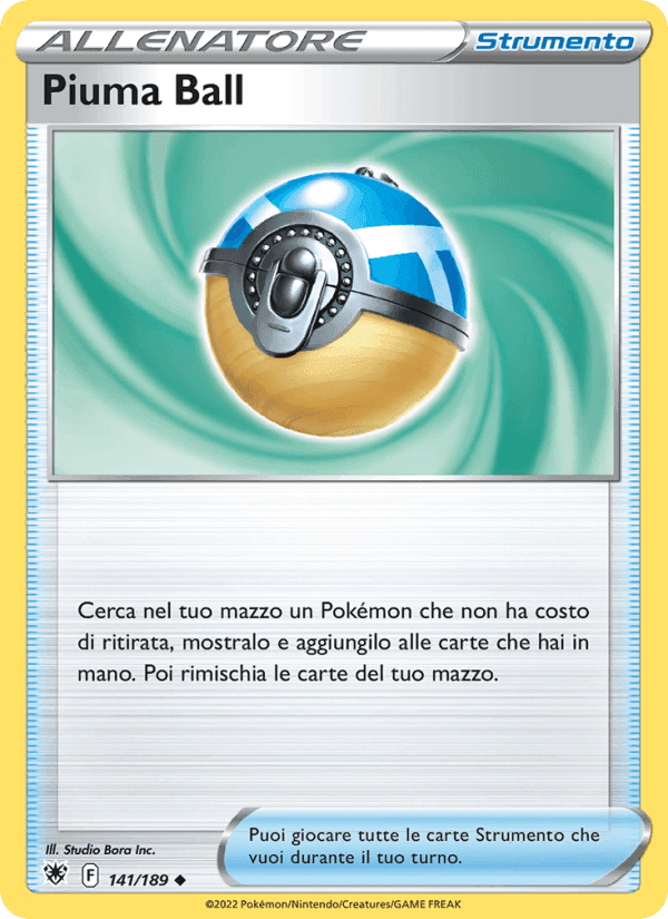 Piuma Ball, carta 141 di Lucentezza Siderale