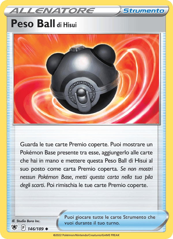 Peso Ball di Hisui, carta 146 di Lucentezza Siderale