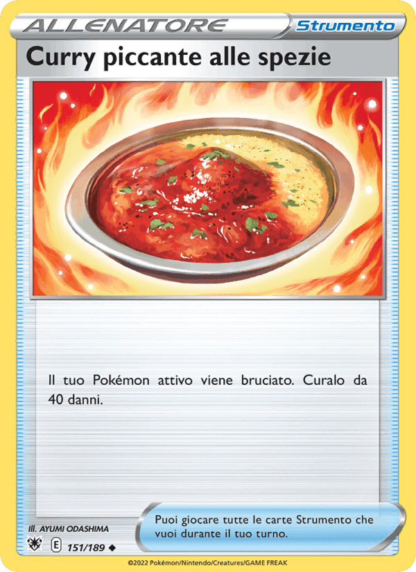 Curry piccante alle spezie, carta 151 di Lucentezza Siderale
