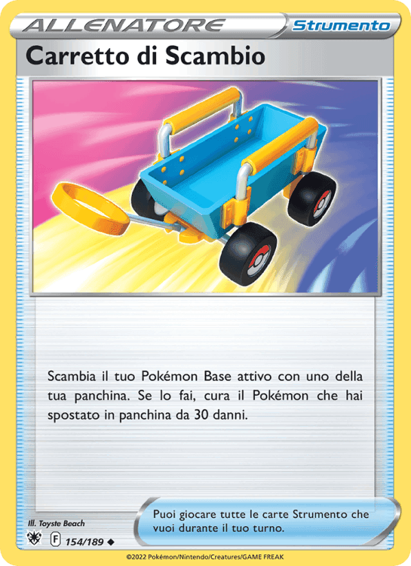 Carretto di Scambio, card 154 from Lucentezza Siderale