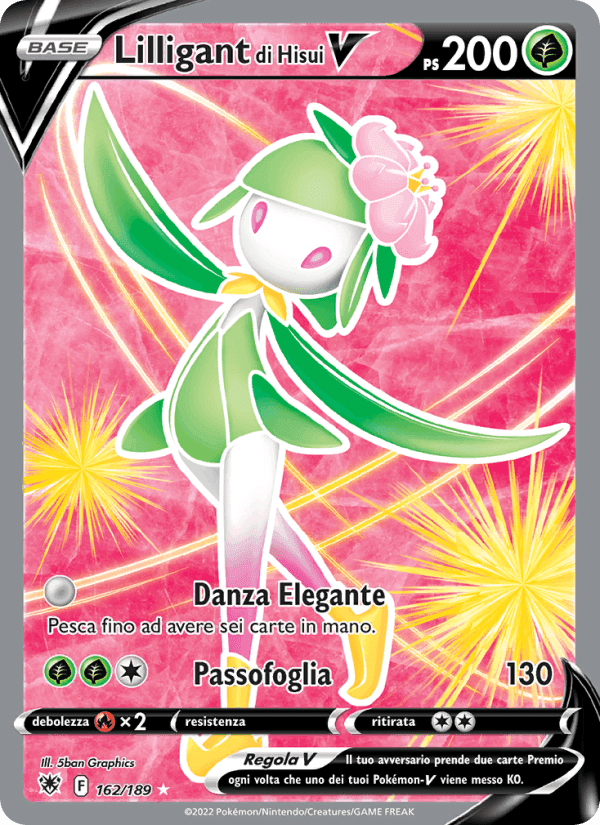 Lilligant di Hisui V, card 162 from Lucentezza Siderale