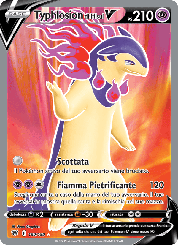 Typhlosion di Hisui V, card 169 from Lucentezza Siderale