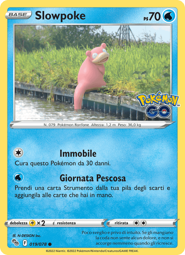 Slowpoke, carta 019 di Pokémon GO