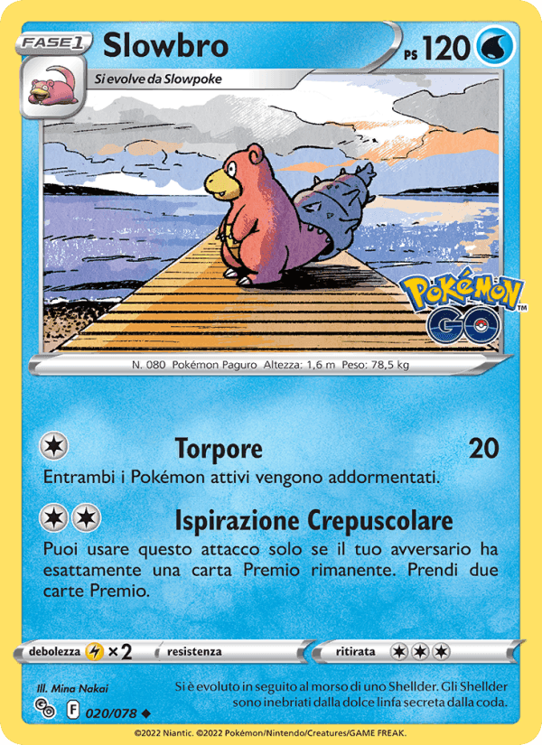 Slowbro, carta 020 di Pokémon GO