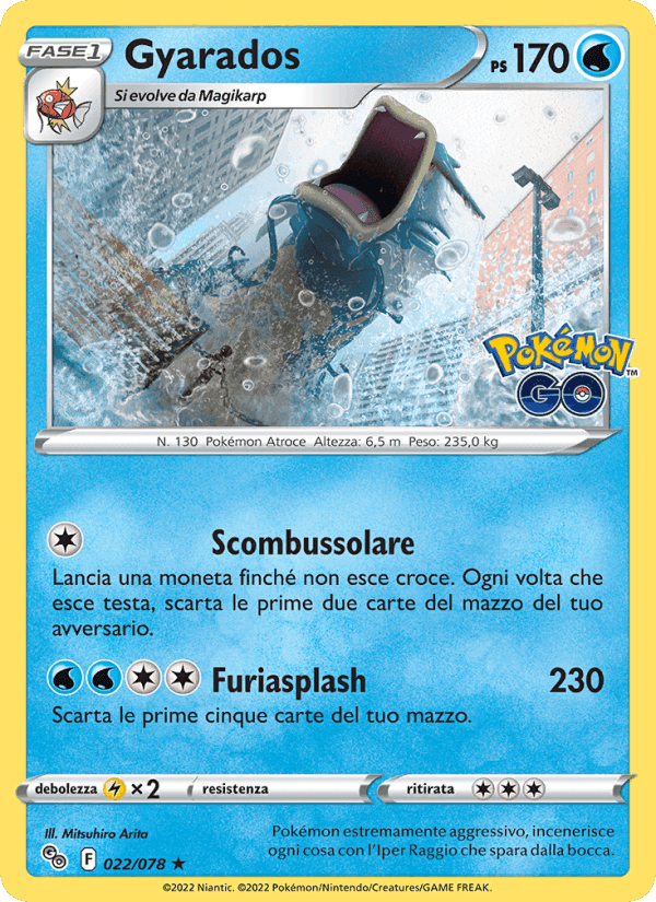 Gyarados, carta 022 di Pokémon GO