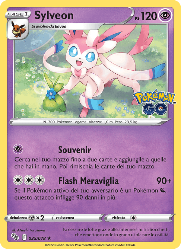 Sylveon, carta 035 di Pokémon GO