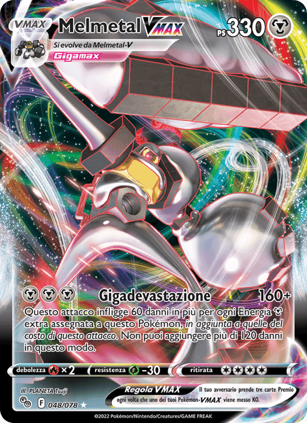 Melmetal VMAX, carta 048 di Pokémon GO