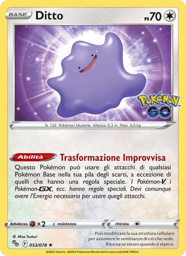 Ditto, carta 053 di Pokémon GO