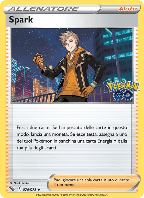 Spark, carta 070 di Pokémon GO