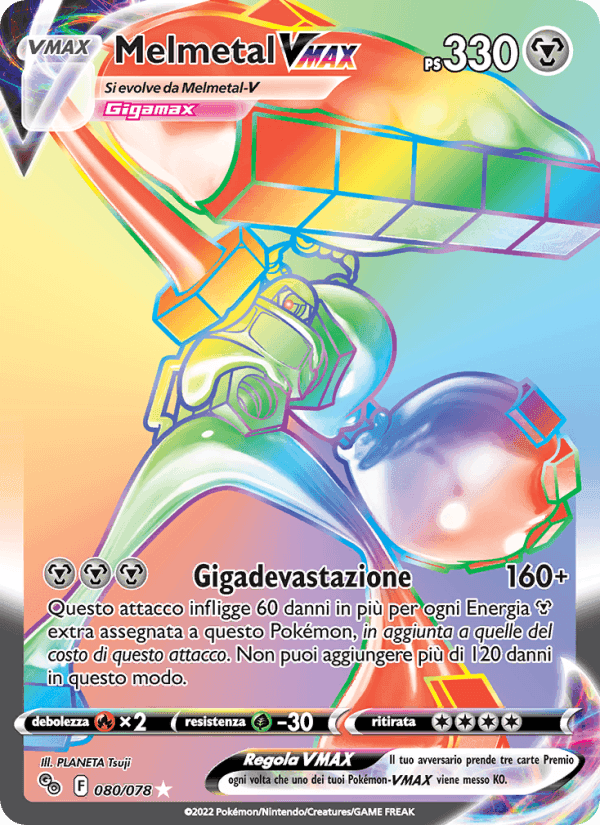 Melmetal VMAX, carta 080 di Pokémon GO
