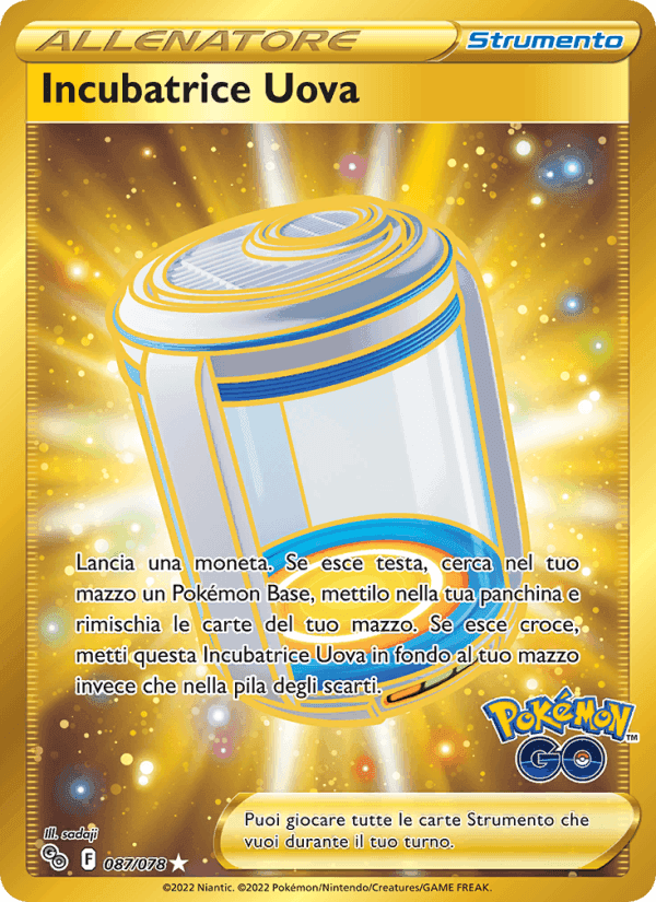 Incubatrice Uova, carta 087 de Pokémon GO