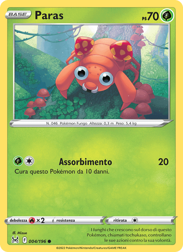 Paras, carta 004 di Origine Perduta