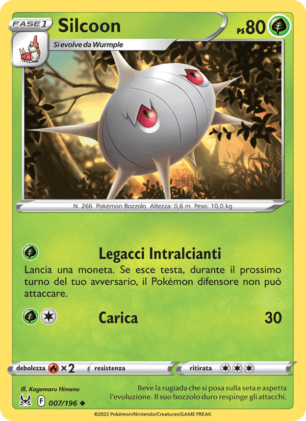 Silcoon, carta 007 di Origine Perduta