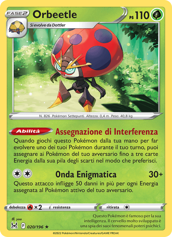 Orbeetle, carta 020 di Origine Perduta