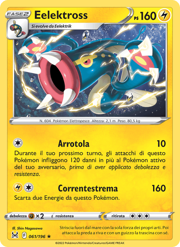 Eelektross, card 061 from Origine Perduta