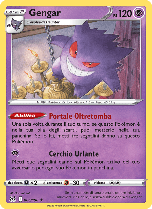 Gengar, carta 066 di Origine Perduta