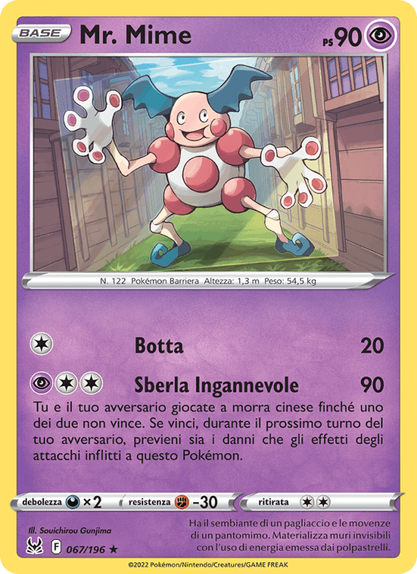 Mr. Mime, card 067 from Origine Perduta