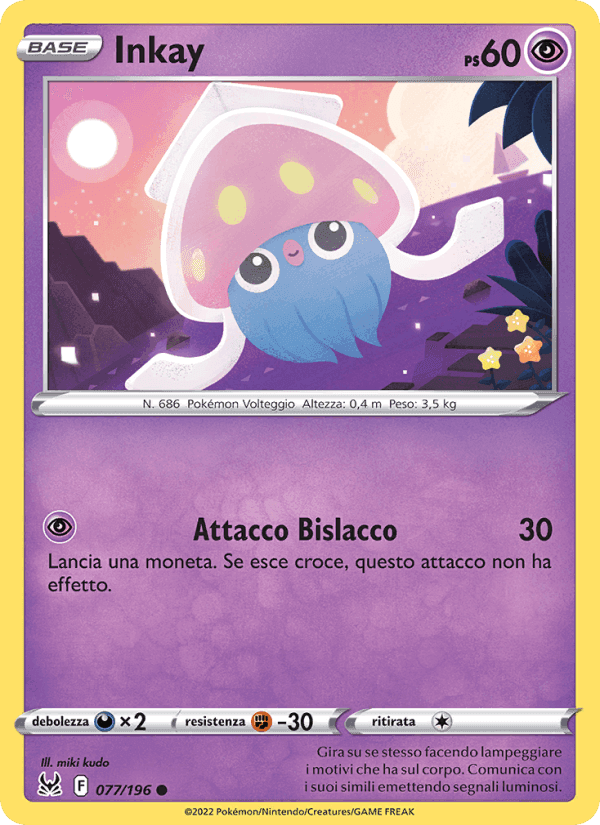 Inkay, carta 077 di Origine Perduta