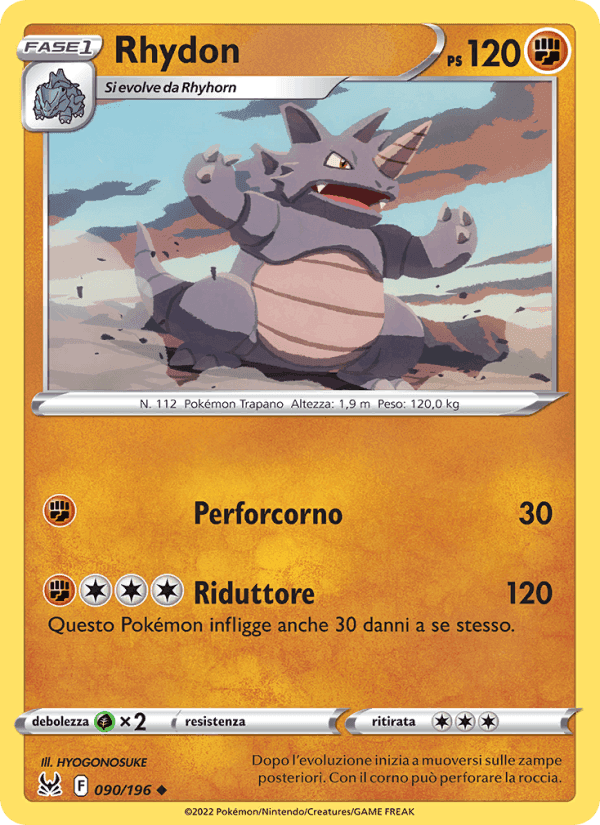 Rhydon, carta 090 di Origine Perduta